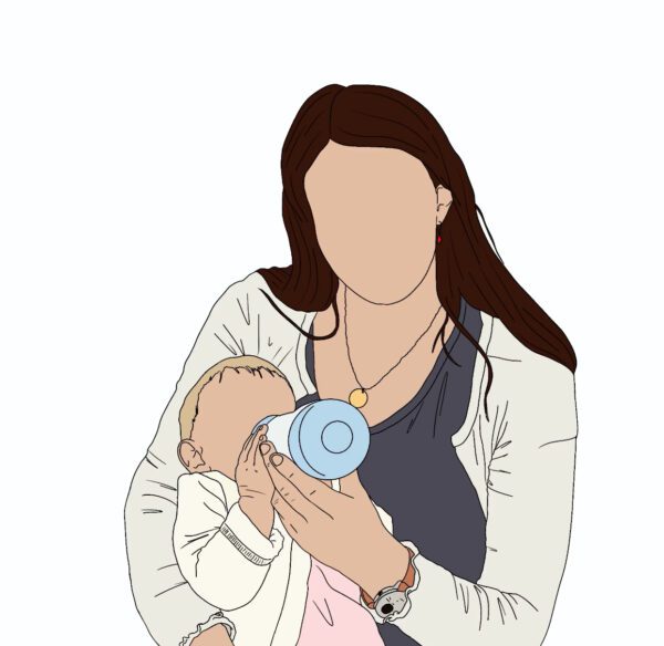 illustration de Maman et bébé
