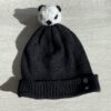 Bonnet enfant noir panda