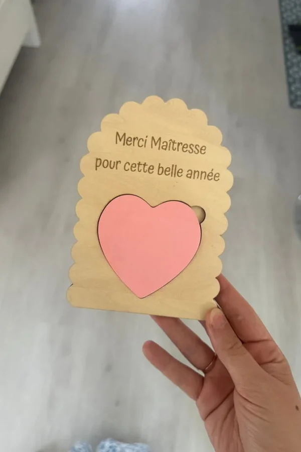 Cadeau merci maîtresse : pancarte post-it utile