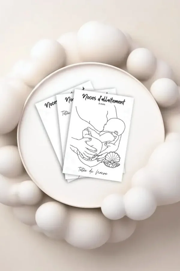 Cartes anniversaires de tétées et d&rsquo;allaitement