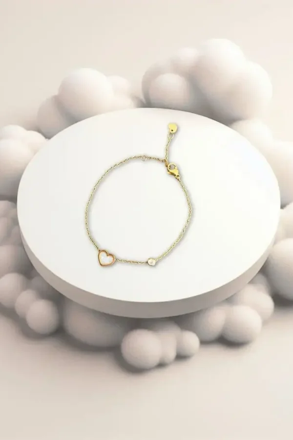 Bracelet au lait maternel – cœur d&rsquo;amour