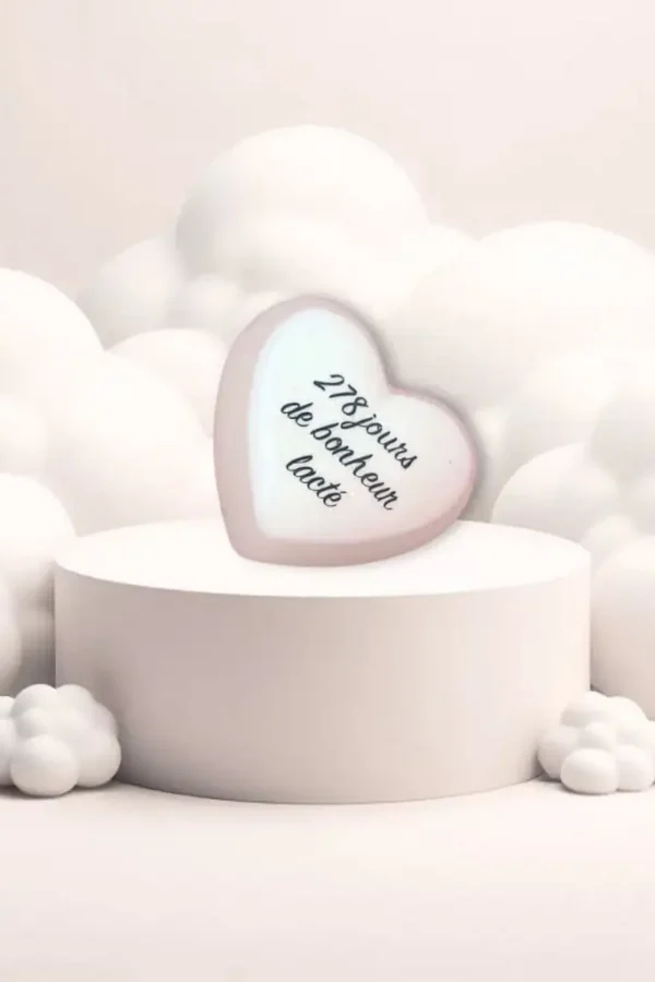 Souvenir d&rsquo;allaitement :Coeur au lait maternel