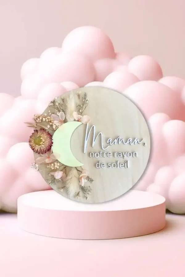Cadeau maman -déco en bois « Rayon de Soleil »