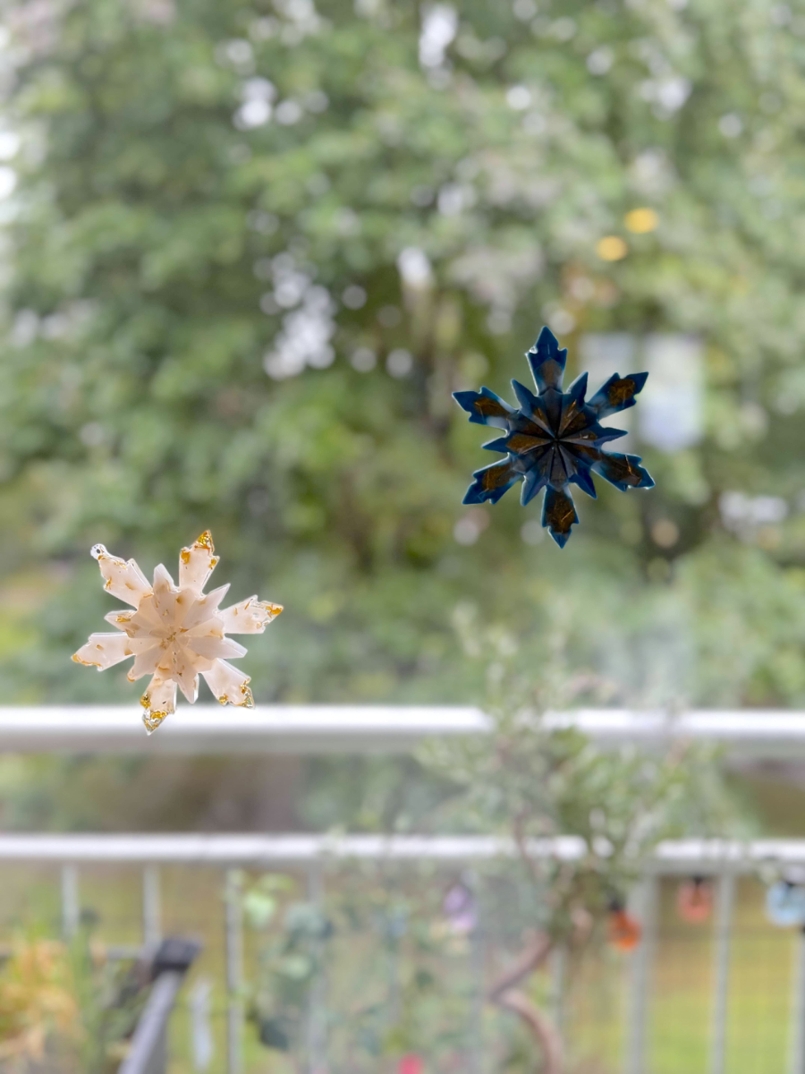 Joli flocon de neige a mettre dans le sapin ou sur un vitre