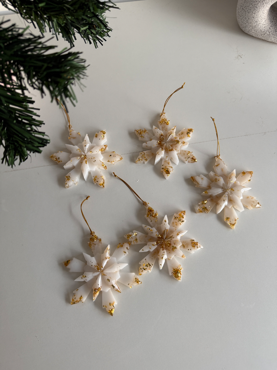 Joli flocon de neige a mettre dans le sapin ou sur un vitre