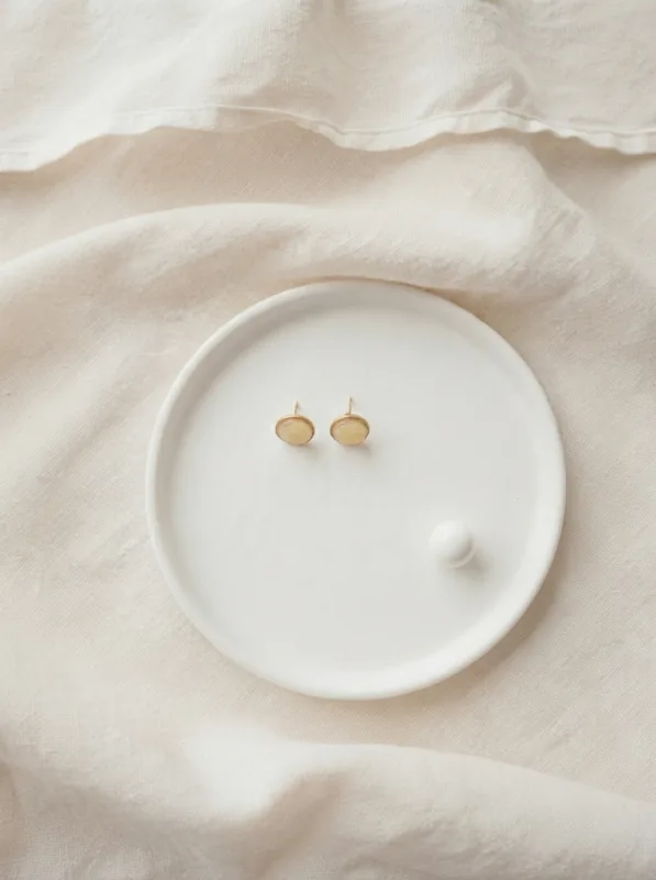 Boucles d’oreilles au lait maternel, puces rondes
