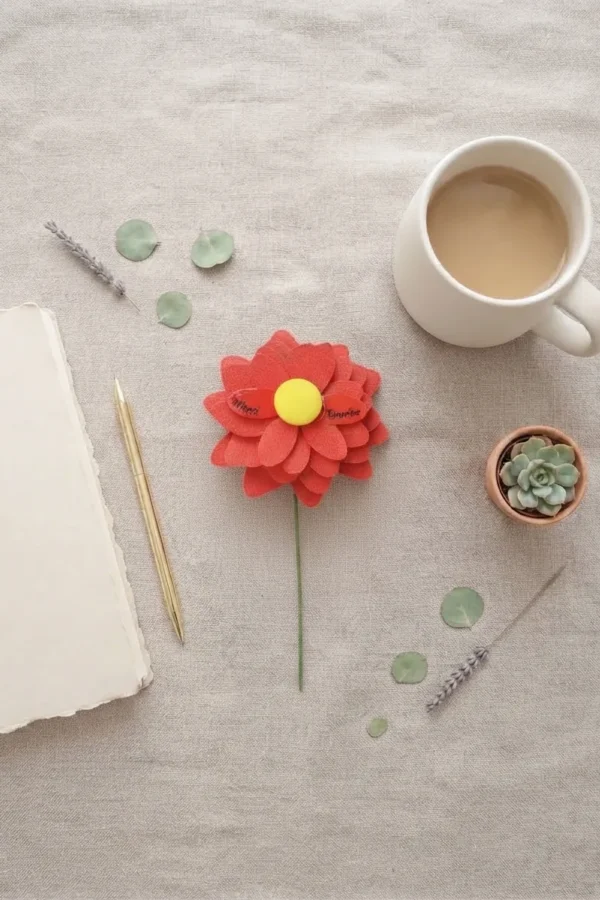 Cadeau maîtresse fin d’année : fleur unique