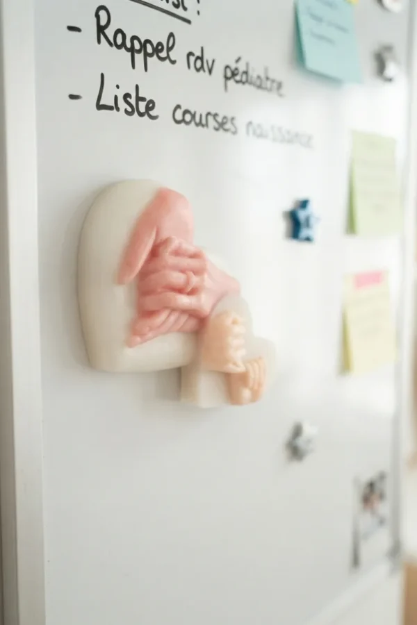 Coeur amoureux mains entrelacés : Magnet couple