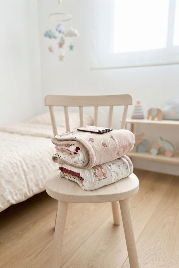 Couverture souvenir vêtements de bébé