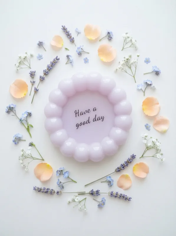 Décoration plateau avec un message personnalisé