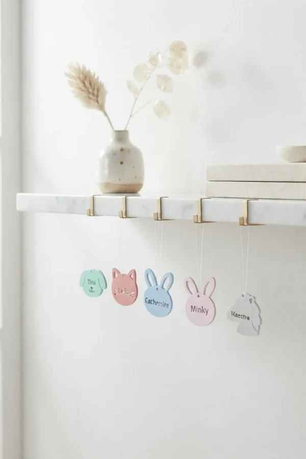 Suspensions noël animaux personnalisées : décoration cute de noël