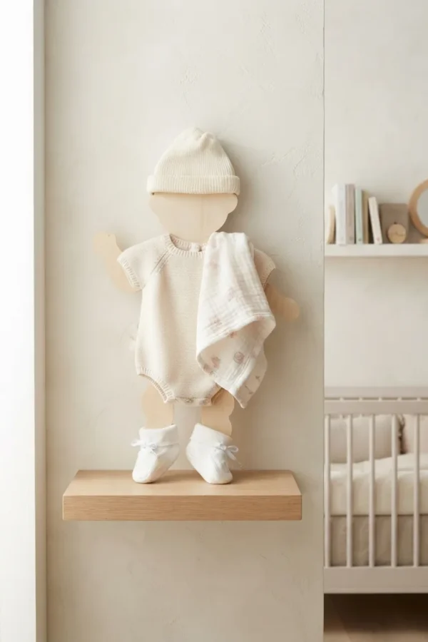 Support souvenir de vêtements de naissance